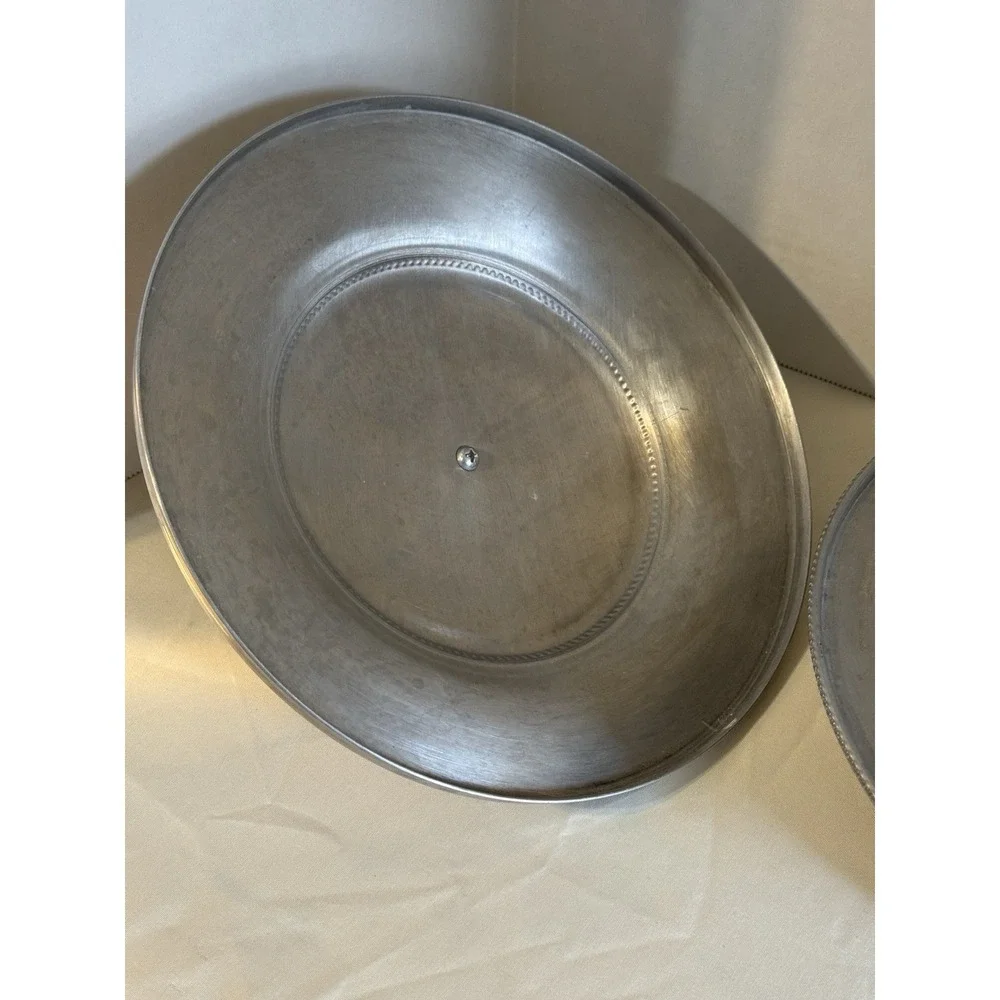 Buenilum B.W. Hand Wrought Aluminum‎ Covered Serving Bowl Lid Wood Knob USA